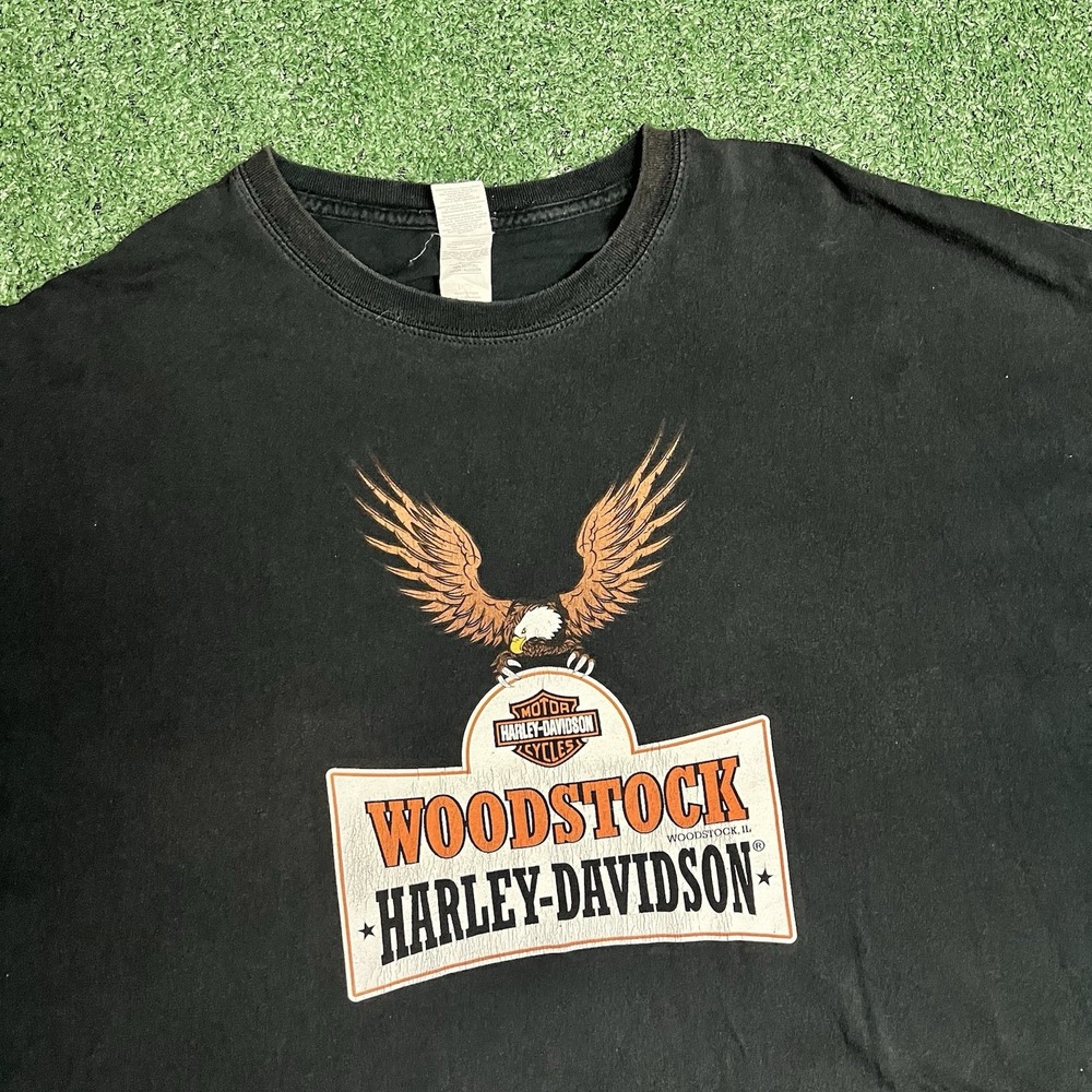 Harley Davidson Woodstock, IL Men's 4XL Tee
